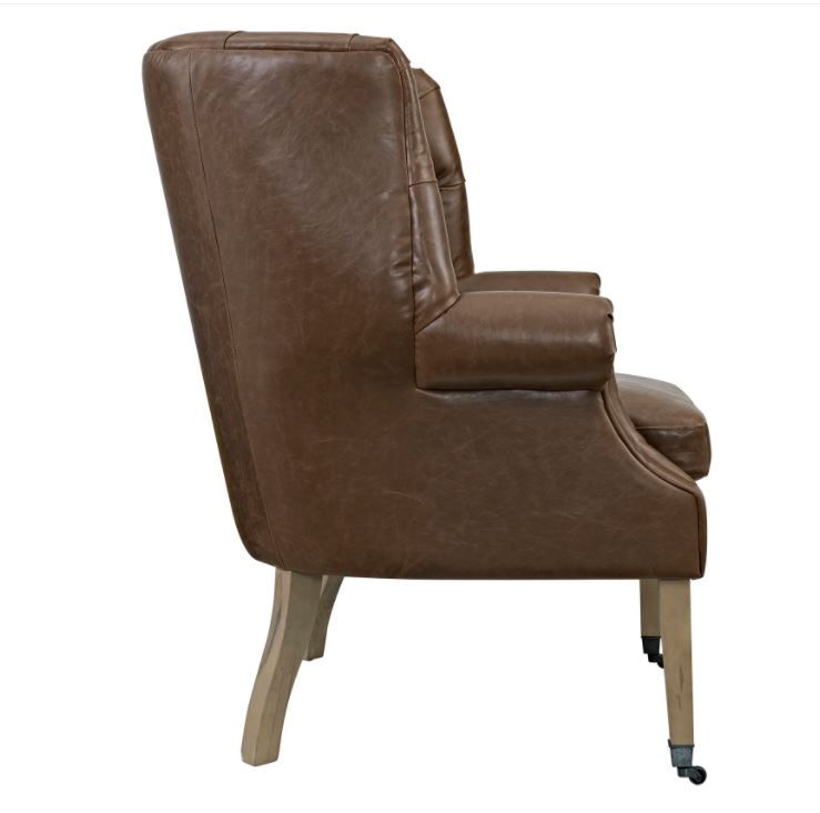 Chart Upholstered Vinyl Lounge Chair thumbnail 3