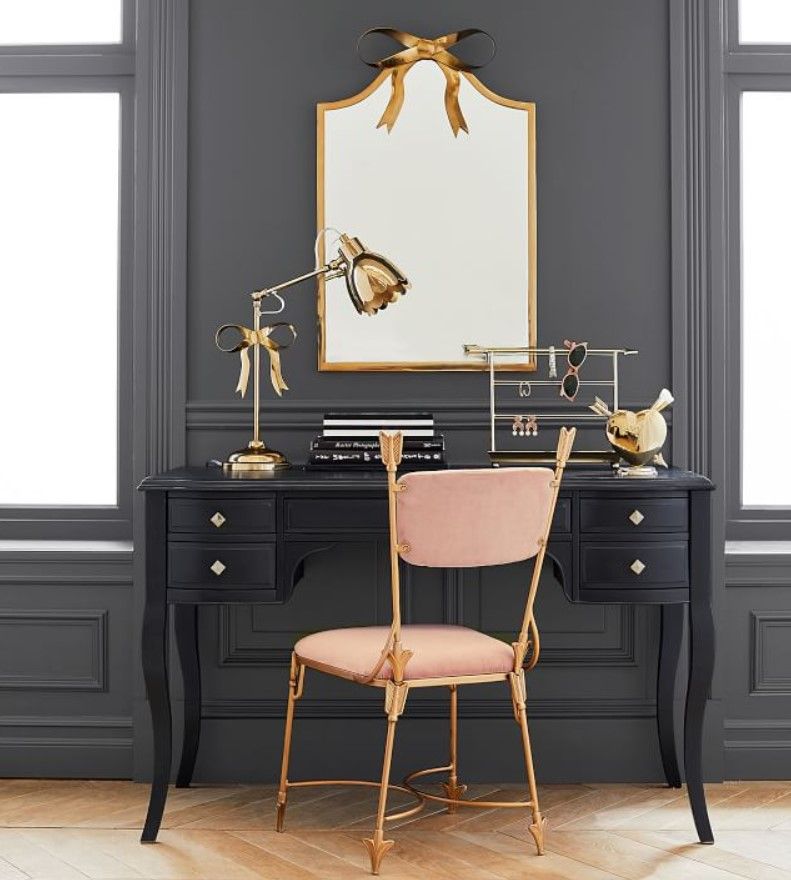 The Emily Meritt Bow Mirror Gold thumbnail 2