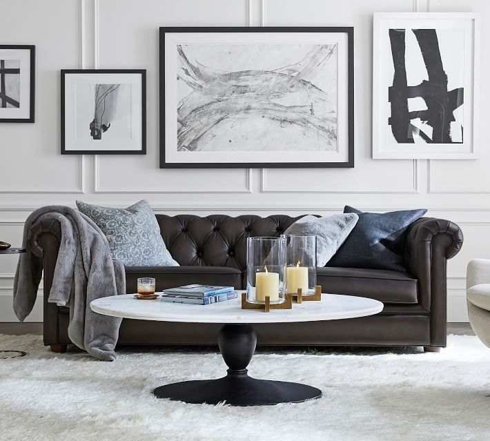 Chesterfield Leather Sofa thumbnail 2
