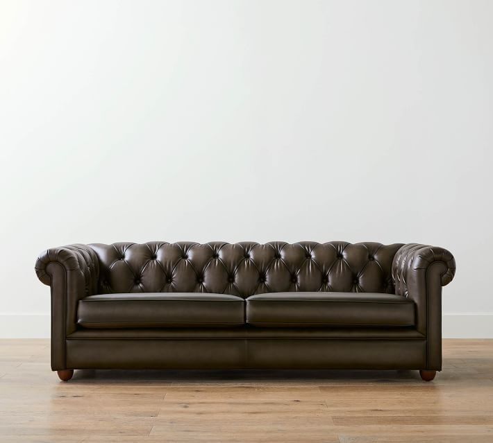 Chesterfield Leather Sofa thumbnail 3