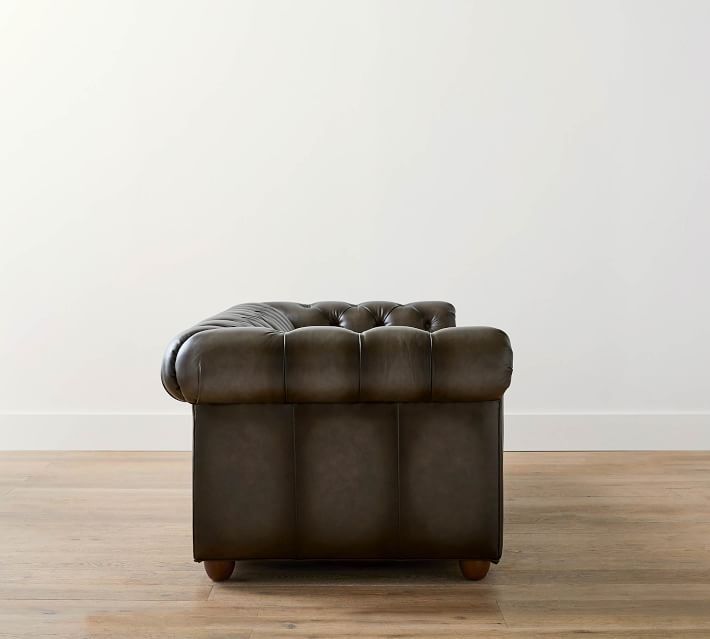 Chesterfield Leather Sofa thumbnail 4