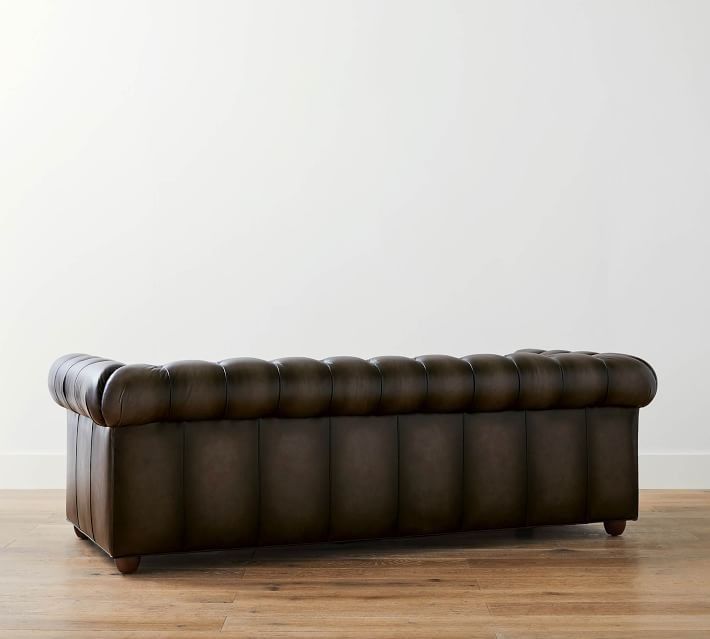 Chesterfield Leather Sofa thumbnail 5