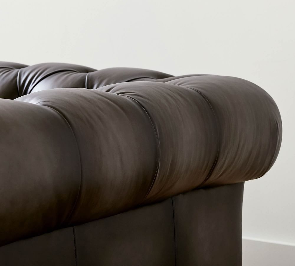 Chesterfield Leather Sofa thumbnail 7