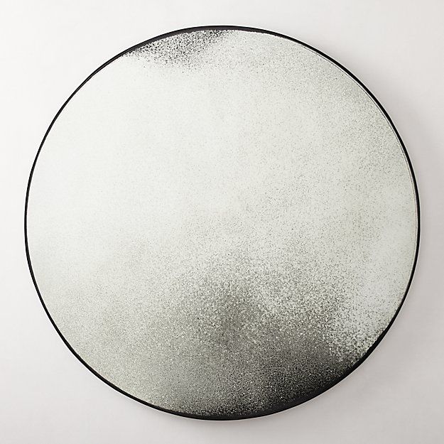 CLOONEY ANTIQUED ROUND MIRROR 36 thumbnail 2