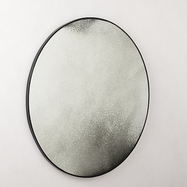 CLOONEY ANTIQUED ROUND MIRROR 36 thumbnail 3