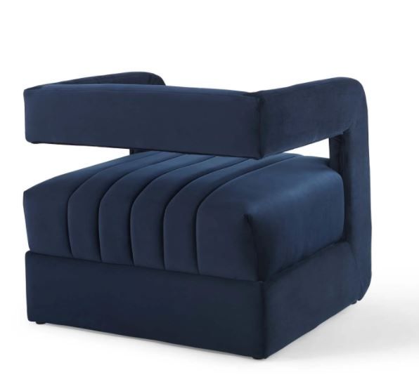 Range Tufted Performance Velvet Accent Armchair thumbnail 4