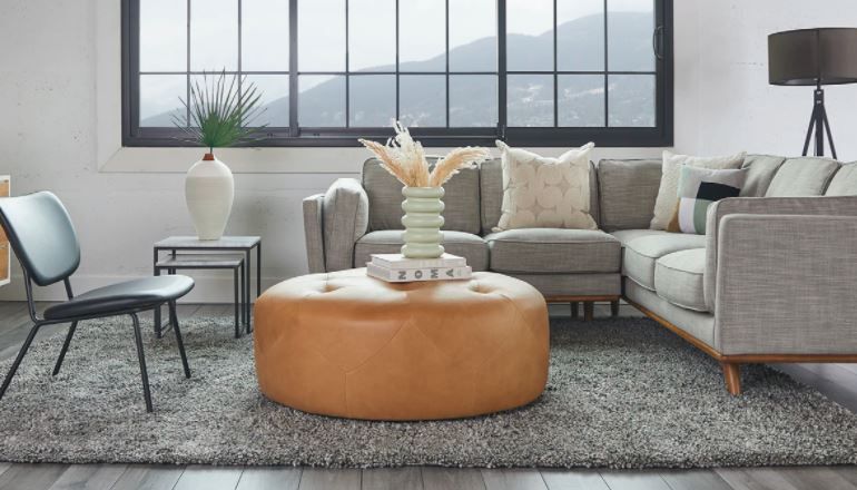 Timpani Charme Tan Ottoman thumbnail 2