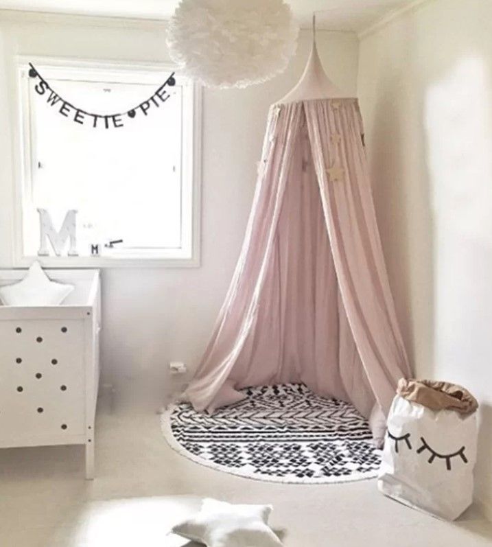 Kids Baby Cotton Bed Canopy thumbnail 6