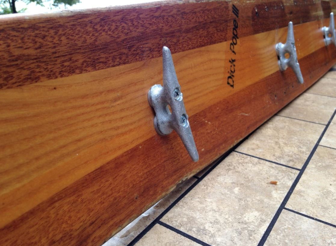 VINTAGE WOOD WATER SKI COAT RACK thumbnail 4