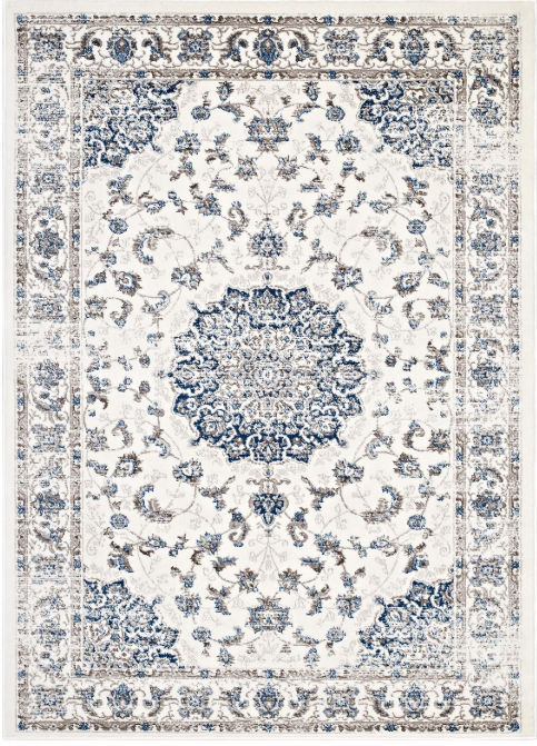 Alij Distressed Vintage Medallion Area Rug thumbnail 3