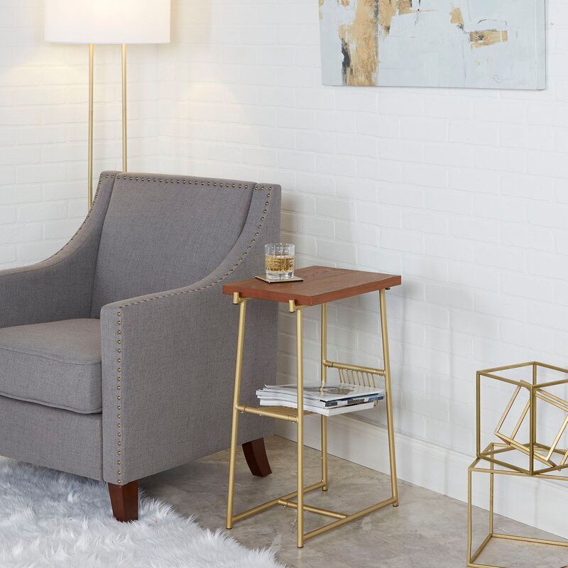 Rentas Industrial End Table with Storage thumbnail 2