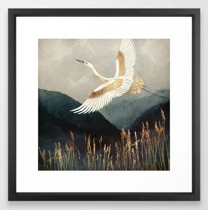 Elegant Flight Framed Art Print thumbnail 2