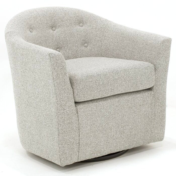 Antai Wide Tufted swivel Barrel Chair thumbnail 4