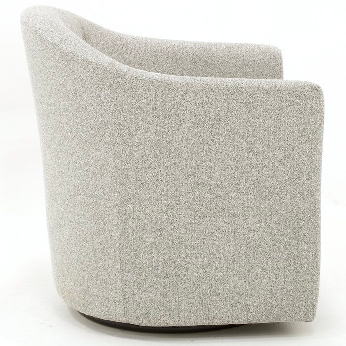 Antai Wide Tufted swivel Barrel Chair thumbnail 2