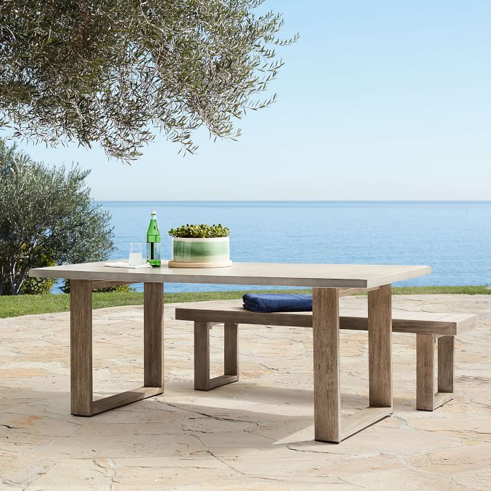 Portside Concrete Outdoor Dining Table thumbnail 2