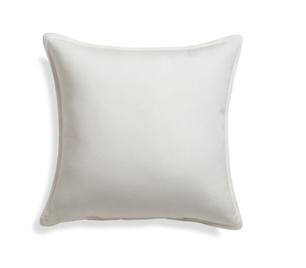 Sunbrella White Sand Outdoor Pillow thumbnail 2