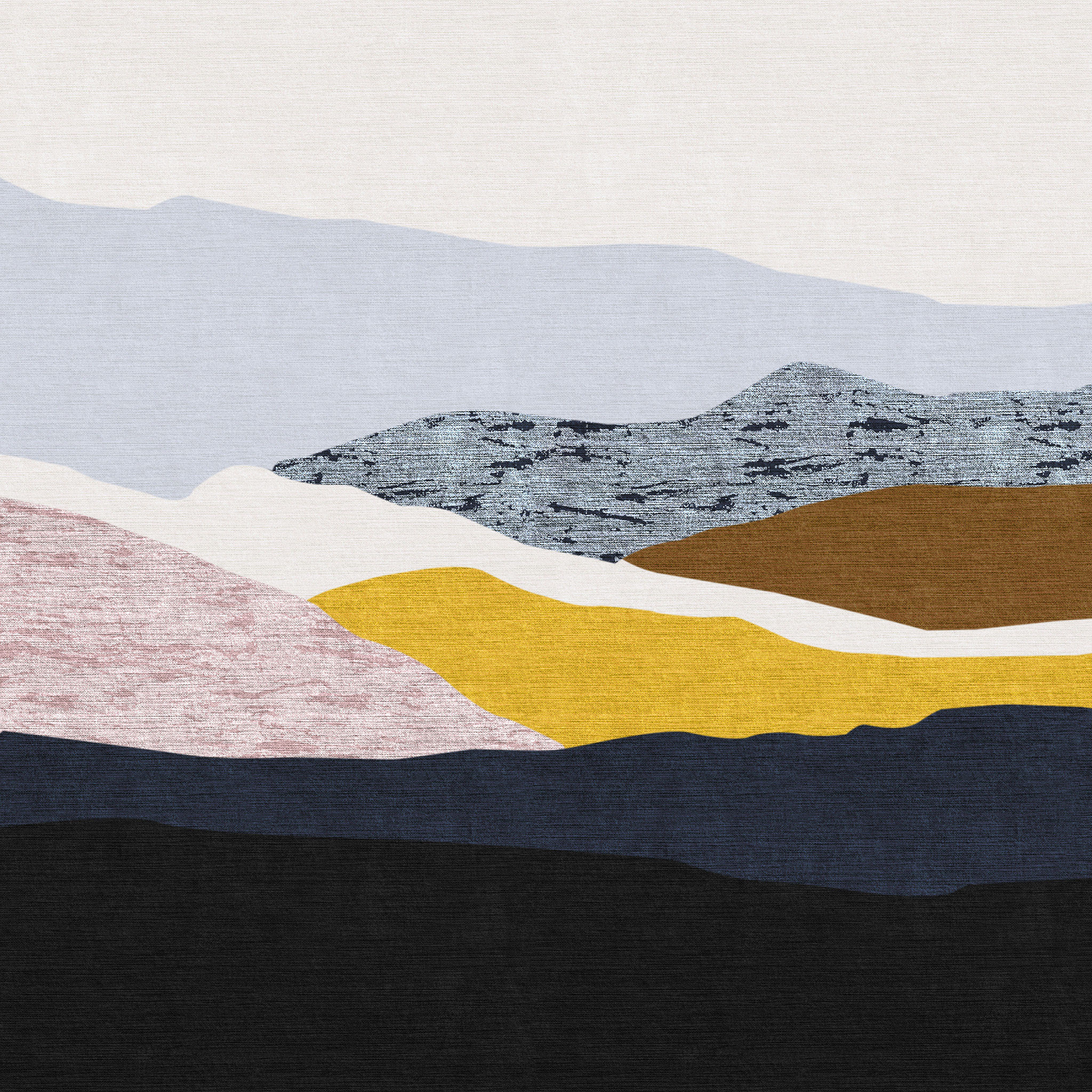 Crewel Landscape Pillow Cover thumbnail 4
