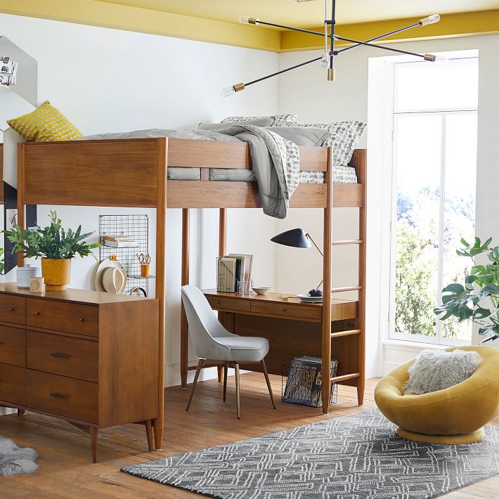 Mid Century Loft Bed thumbnail 3