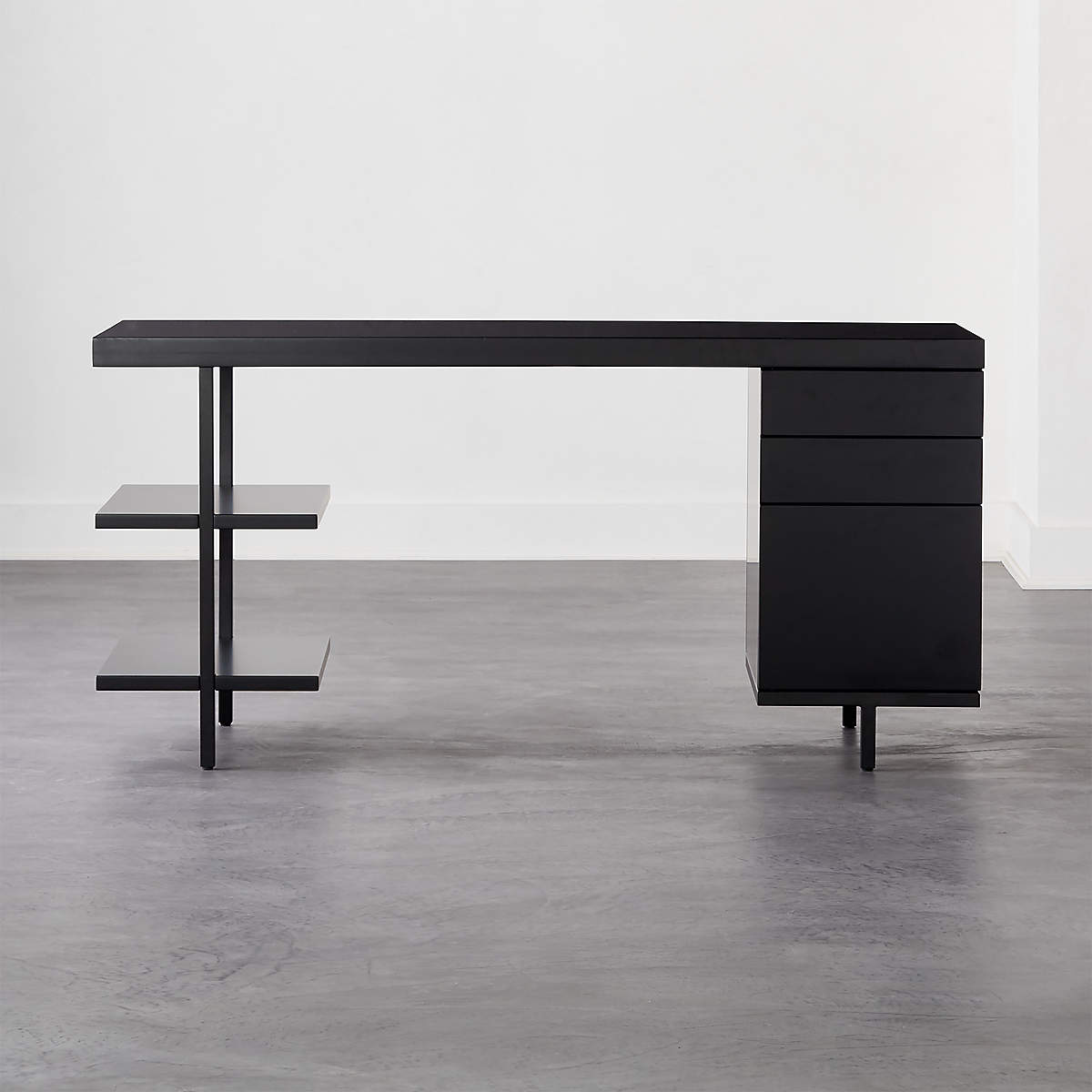 STAIRWAY MODULAR DESK WITH SHELVES thumbnail 2