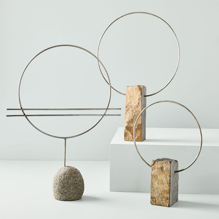 River Rock and Metal Sculptural Objects thumbnail 3