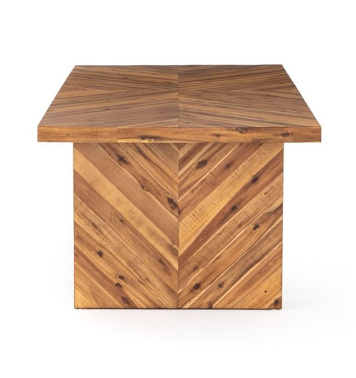 Alexa Reclaimed Wood Dining Table Honey thumbnail 2