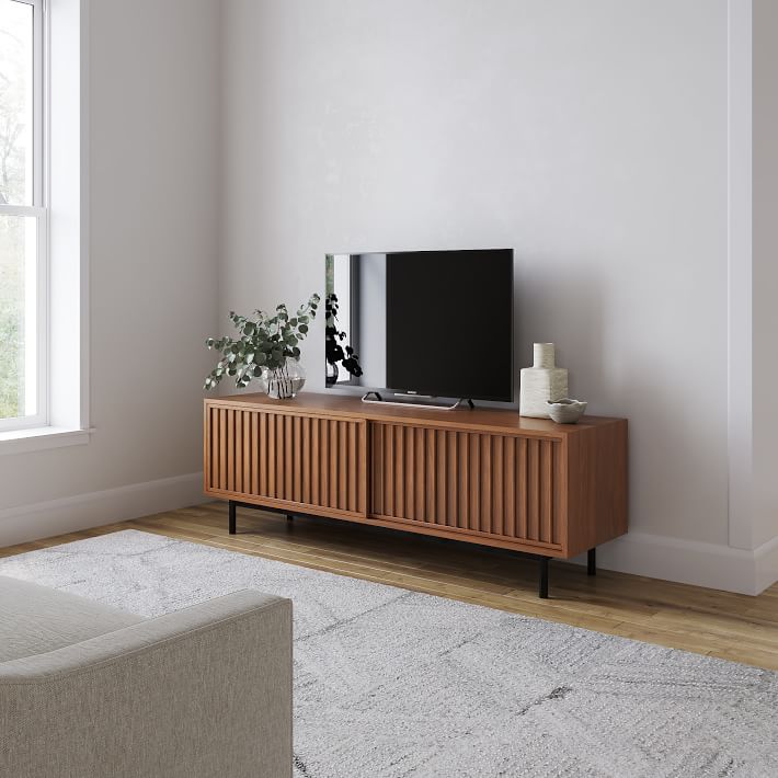 Slatted Media Console (67") thumbnail 2