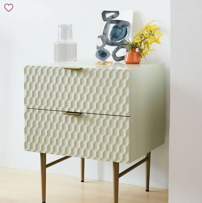 Audrey Nightstand Parchment thumbnail 3