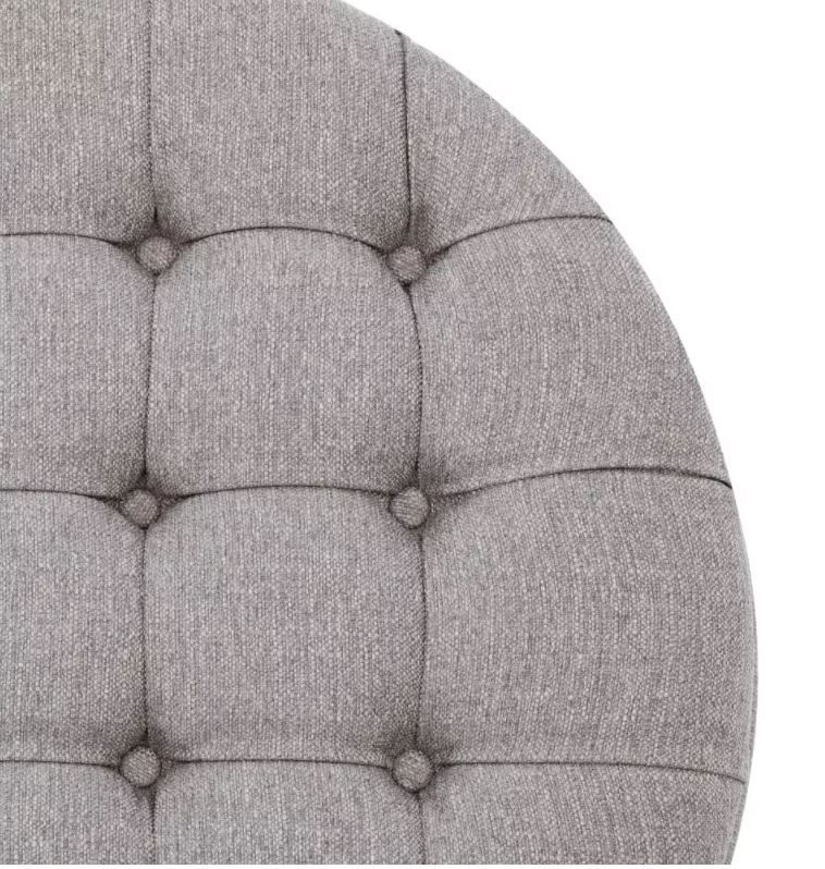 eLuxury Round Storage Ottoman thumbnail 2