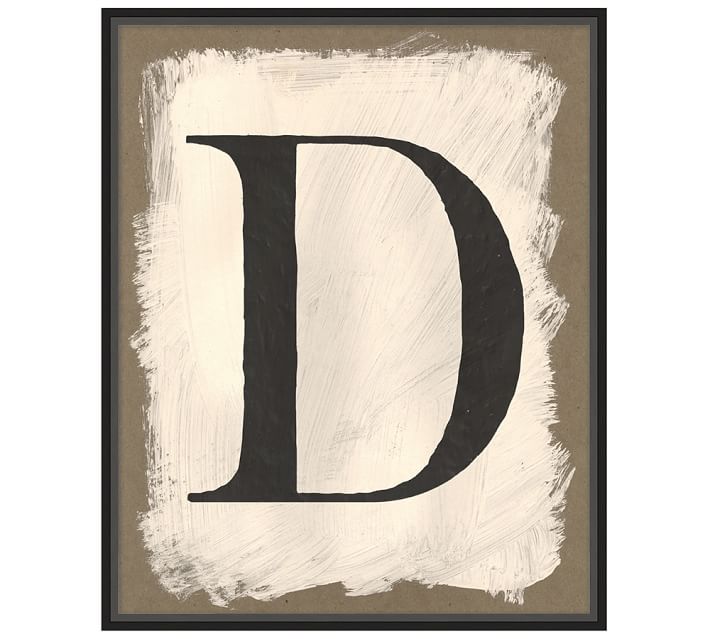 Painted Type Letter Framed Prints thumbnail 3