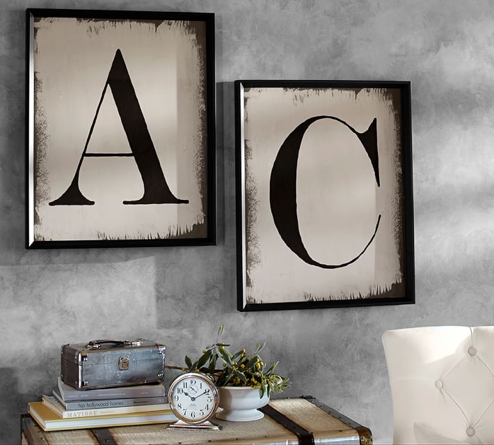 Painted Type Letter Framed Prints thumbnail 4