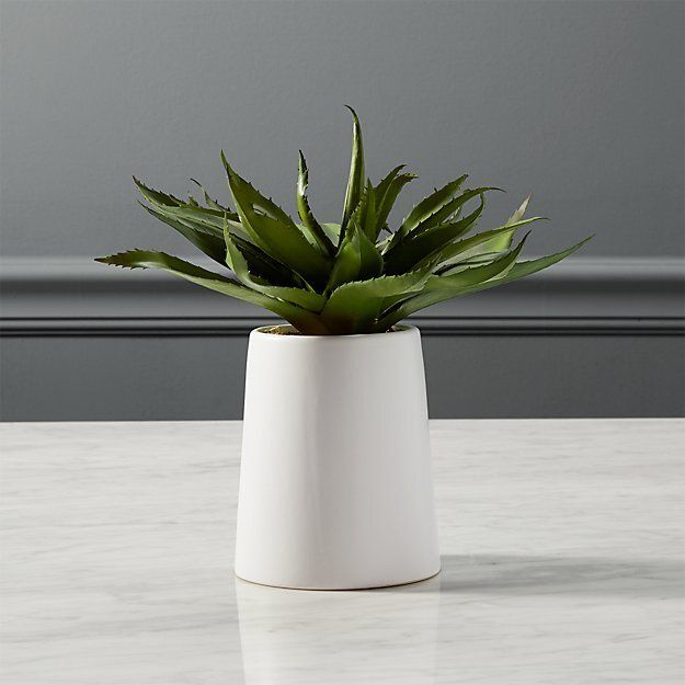 Potted Faux Aloe thumbnail 3