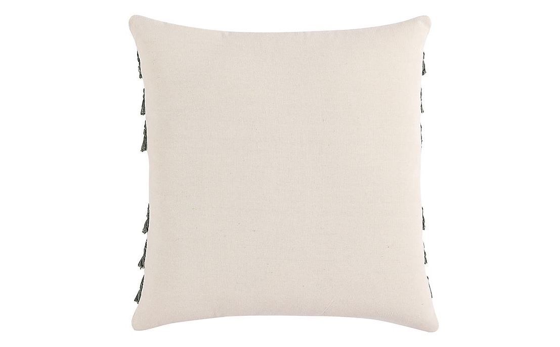 Morgan Home Square Decorative Fringe Throw Pillow No Insert-20"x20" thumbnail 2