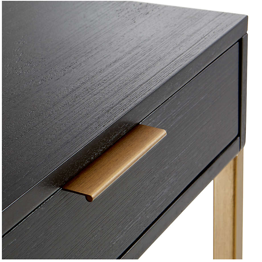 Oxford Black Small Storage Desk thumbnail 5