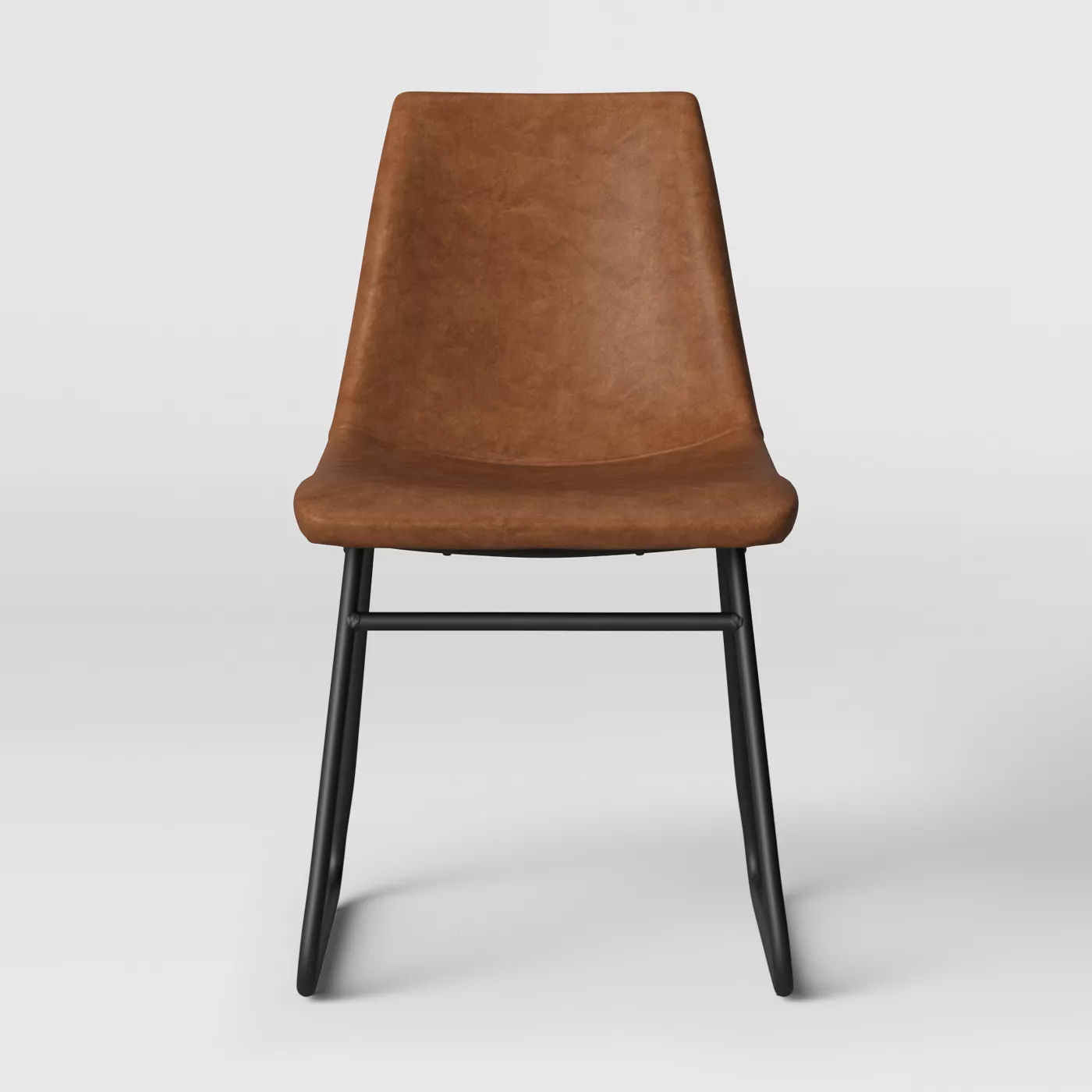 Bowden Faux Leather And Metal Dining Chair thumbnail 2
