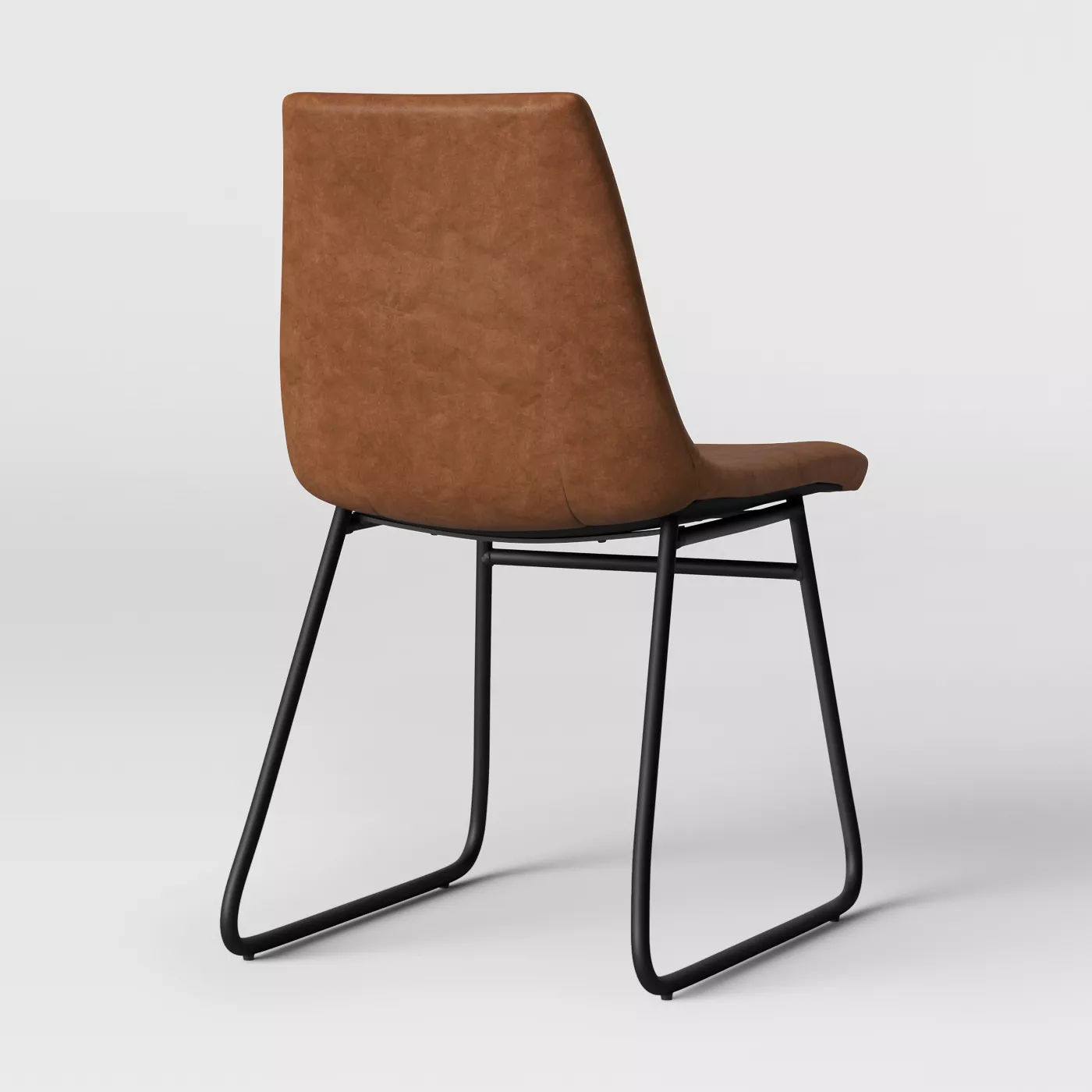 Bowden Faux Leather And Metal Dining Chair thumbnail 4