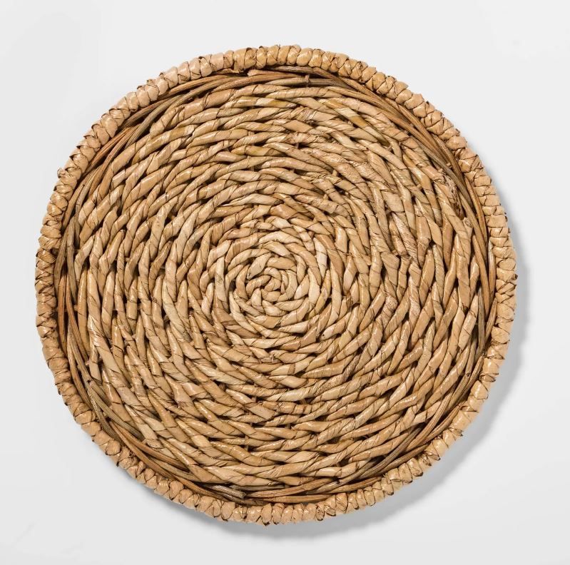 Seagrass Decorative Charger Beige thumbnail 2