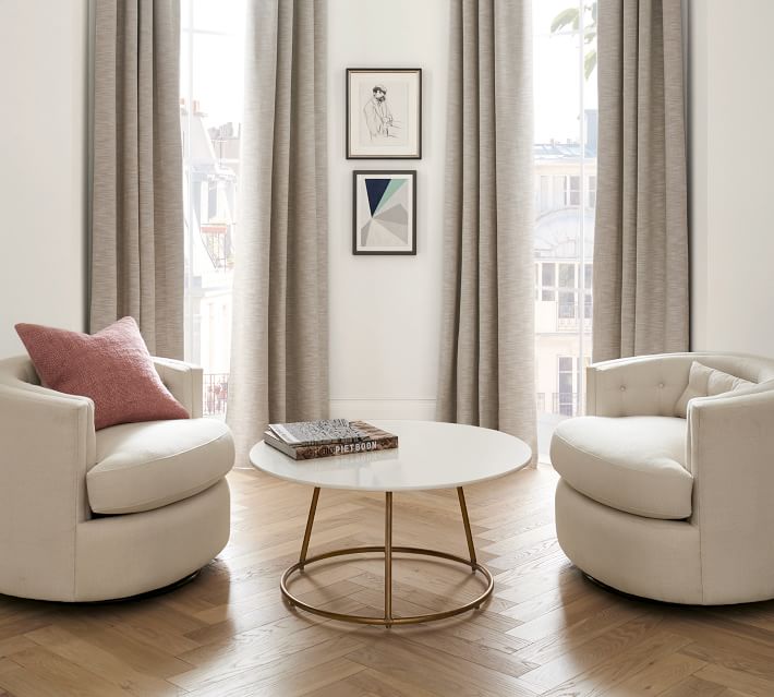 Blair 35.5 Round Marble Coffee Table thumbnail 2