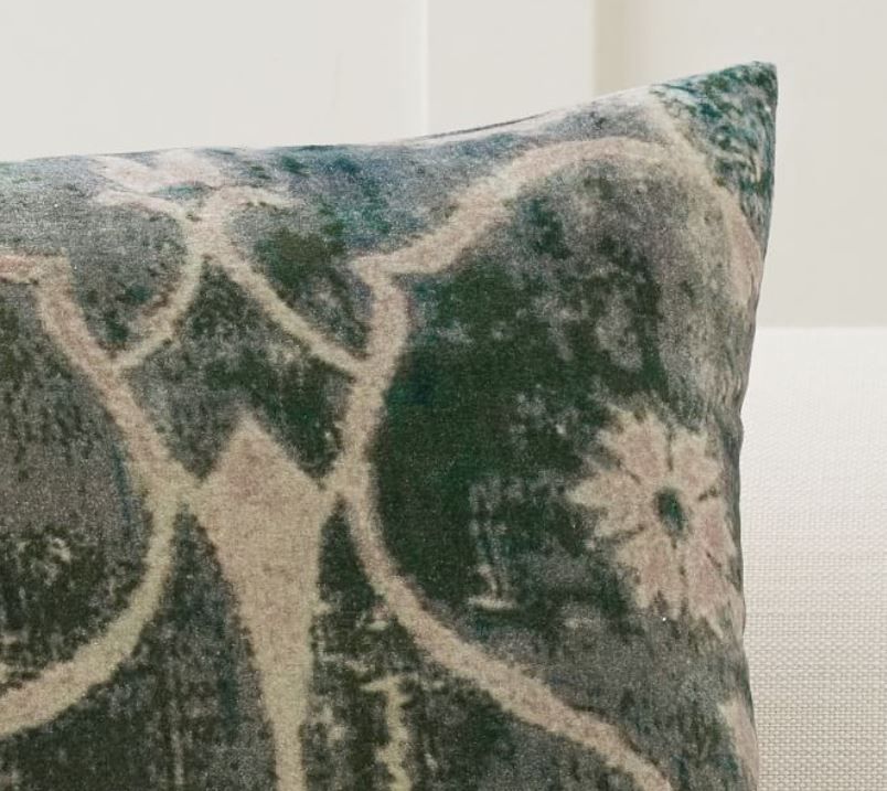 Amelia Printed Velvet Pillow Cover thumbnail 2