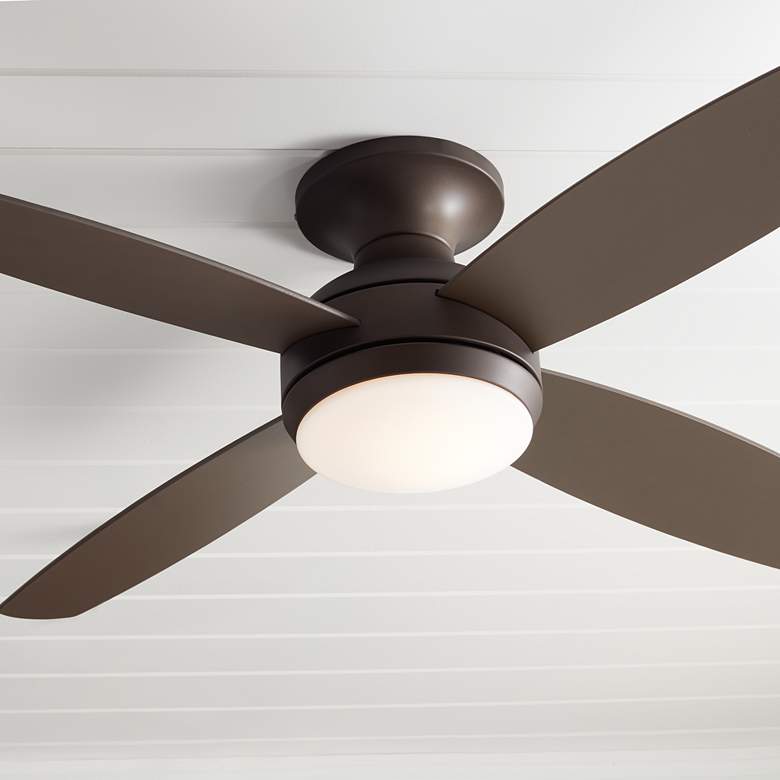 Casa Elite Oil Rubbed Bronze LED Hugger Ceiling Fan thumbnail 2