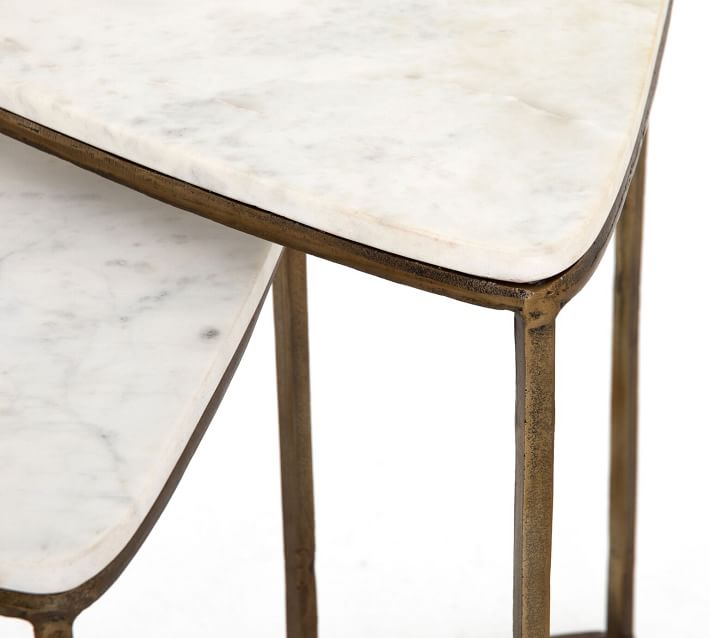 Cecilia Marble Nesting End Tables Medium thumbnail 4