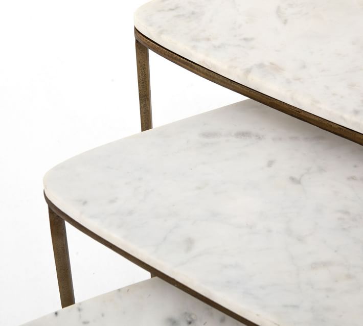 Cecilia Marble Nesting End Tables Medium thumbnail 5