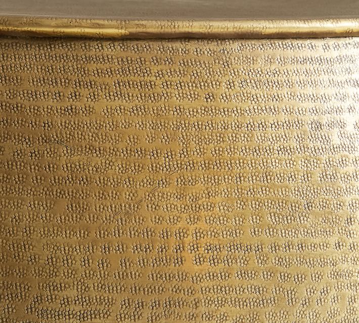 Bermuda Hammered Brass Coffee Table thumbnail 3