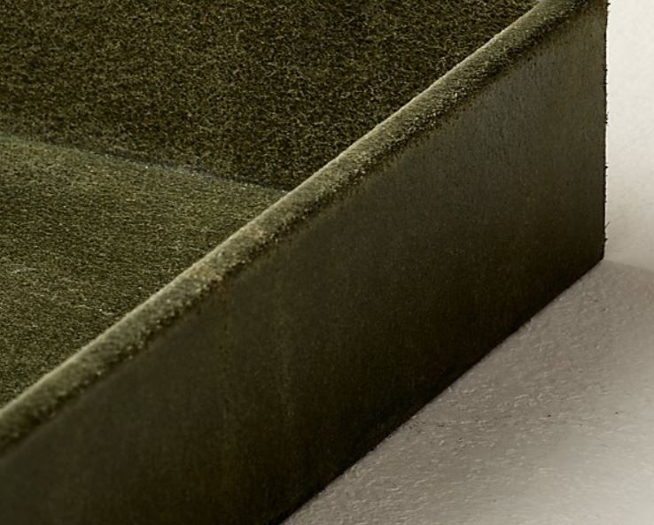HEATH DARK GREEN LEATHER TRAY thumbnail 3