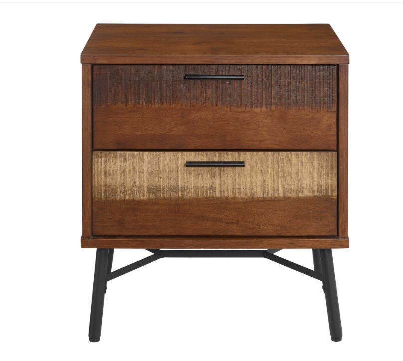 Arwen Rustic Wood Nightstand thumbnail 3