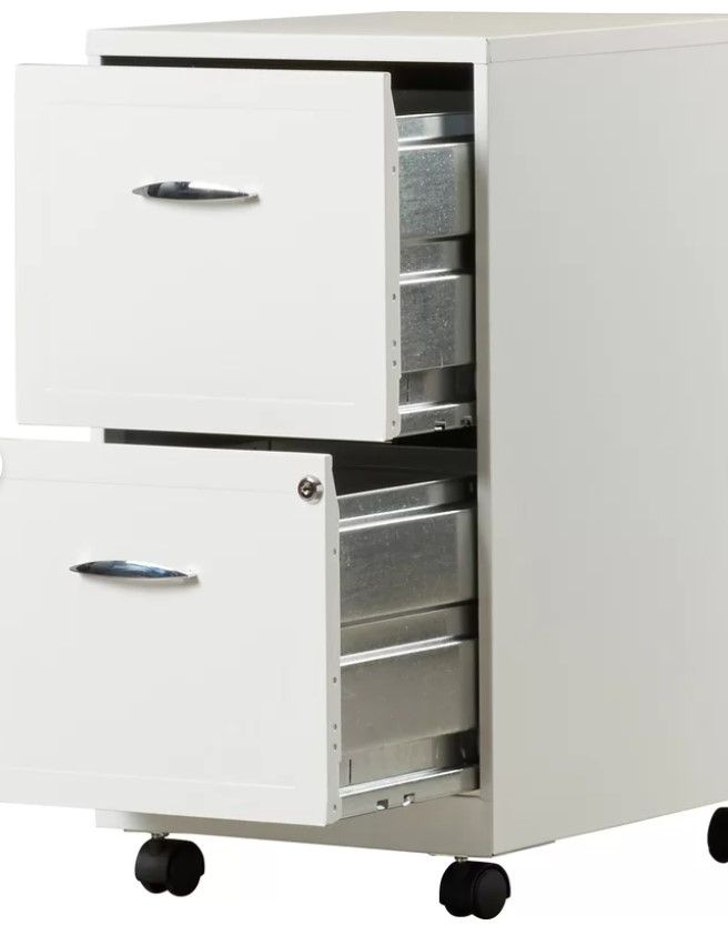 Gigi 2 Drawer Mobile Vertical Filing Cabinet thumbnail 2