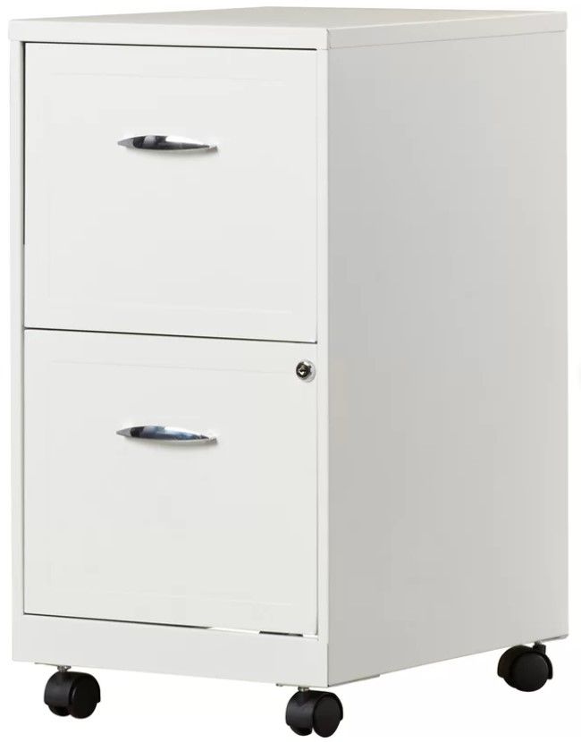Gigi 2 Drawer Mobile Vertical Filing Cabinet thumbnail 3