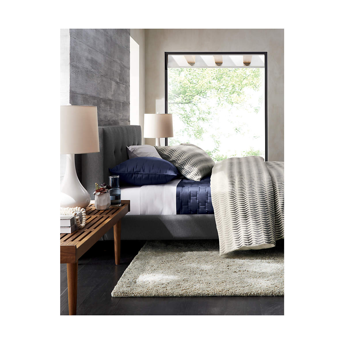Tate Walnut Slatted Bench thumbnail 7