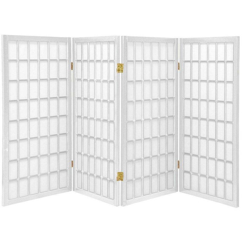 Noan Window Pane Shoji 4 Panel Room Divider thumbnail 2