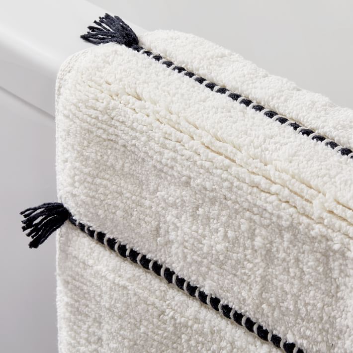Organic Tassel Stripe Bath Mat thumbnail 2
