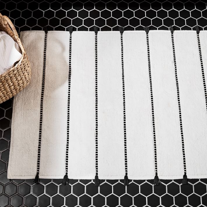 Organic Tassel Stripe Bath Mat thumbnail 5